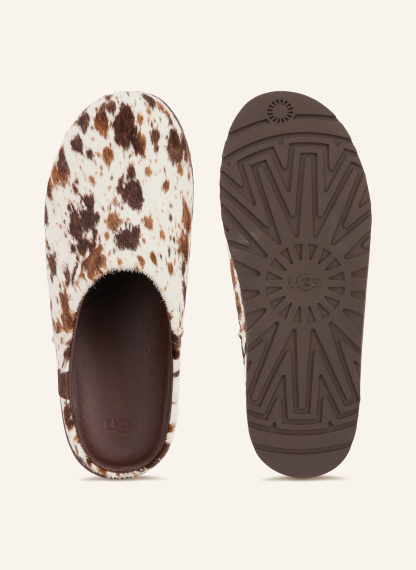 UGG Pantoletten OTZO WESTERN – CREME / DUNKELBRAUN / BRAUN