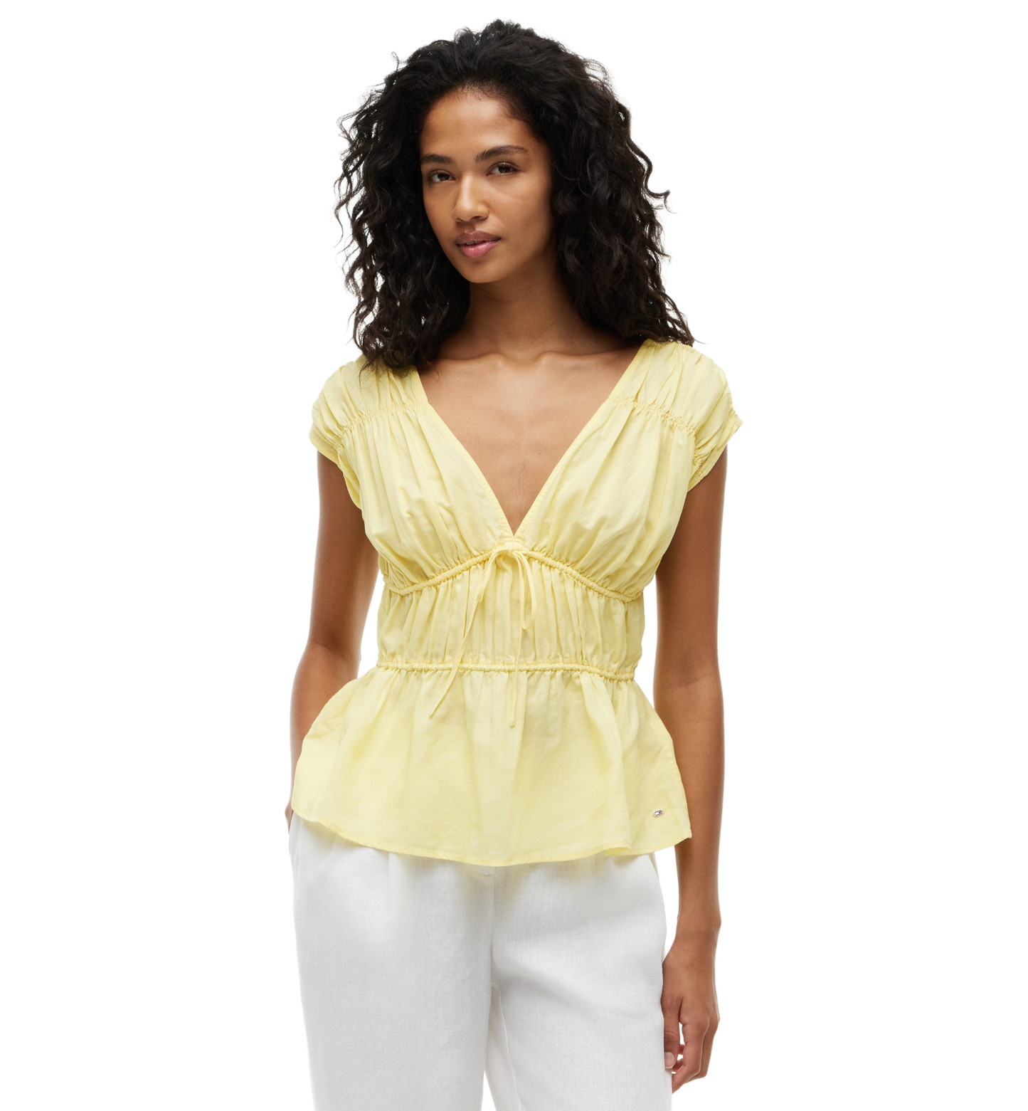 Tommy Hilfiger Women's Sleeveless V-Neck Top - Ecru