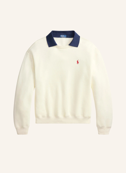 POLO RALPH LAUREN Sweatshirt – CREME / DUNKELBLAU