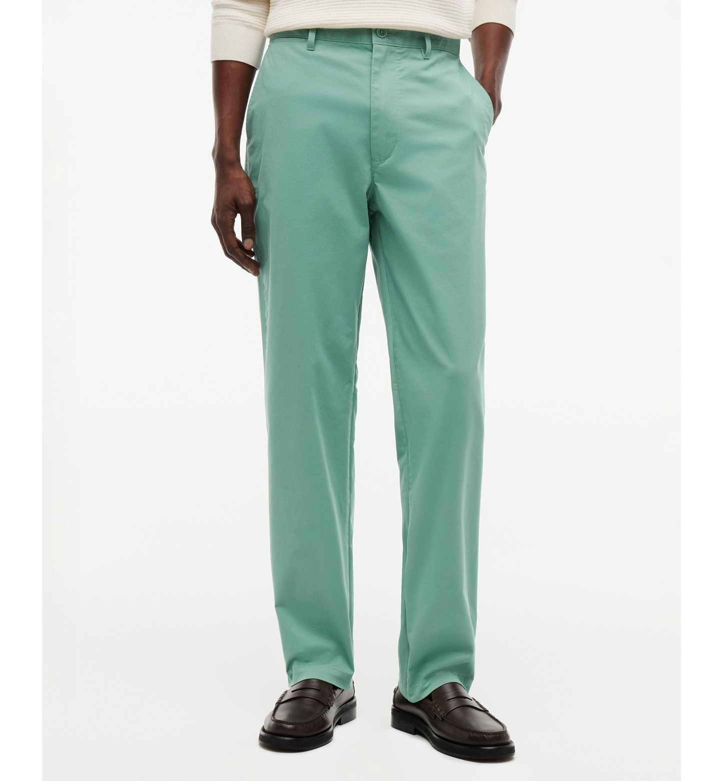 Tommy Hilfiger Men's Regular-Straight Fit Stretch Chino Pants - Nordic Spruce