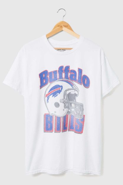 Junk Food NFL Throwback Helmet Flea Market Tee - Buffalo Bills