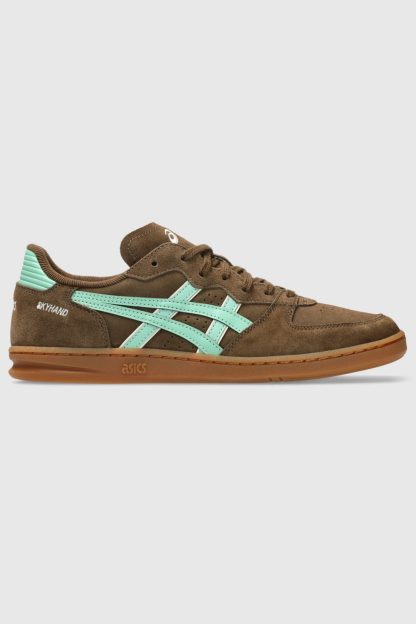 ASICS Skyhand OG Suede Sportstyle Sneakers - Brown Storm/Ice Green
