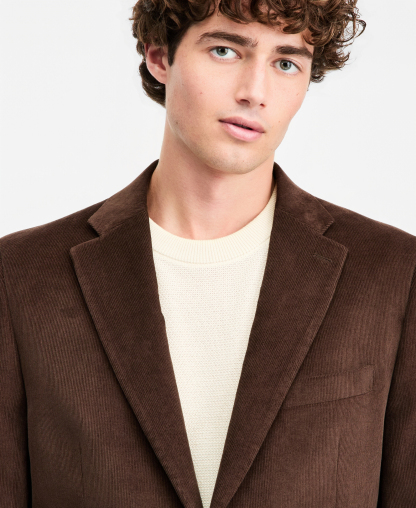 Tommy Hilfiger Men's Modern-Fit Corduroy Sport Coat - Brown
