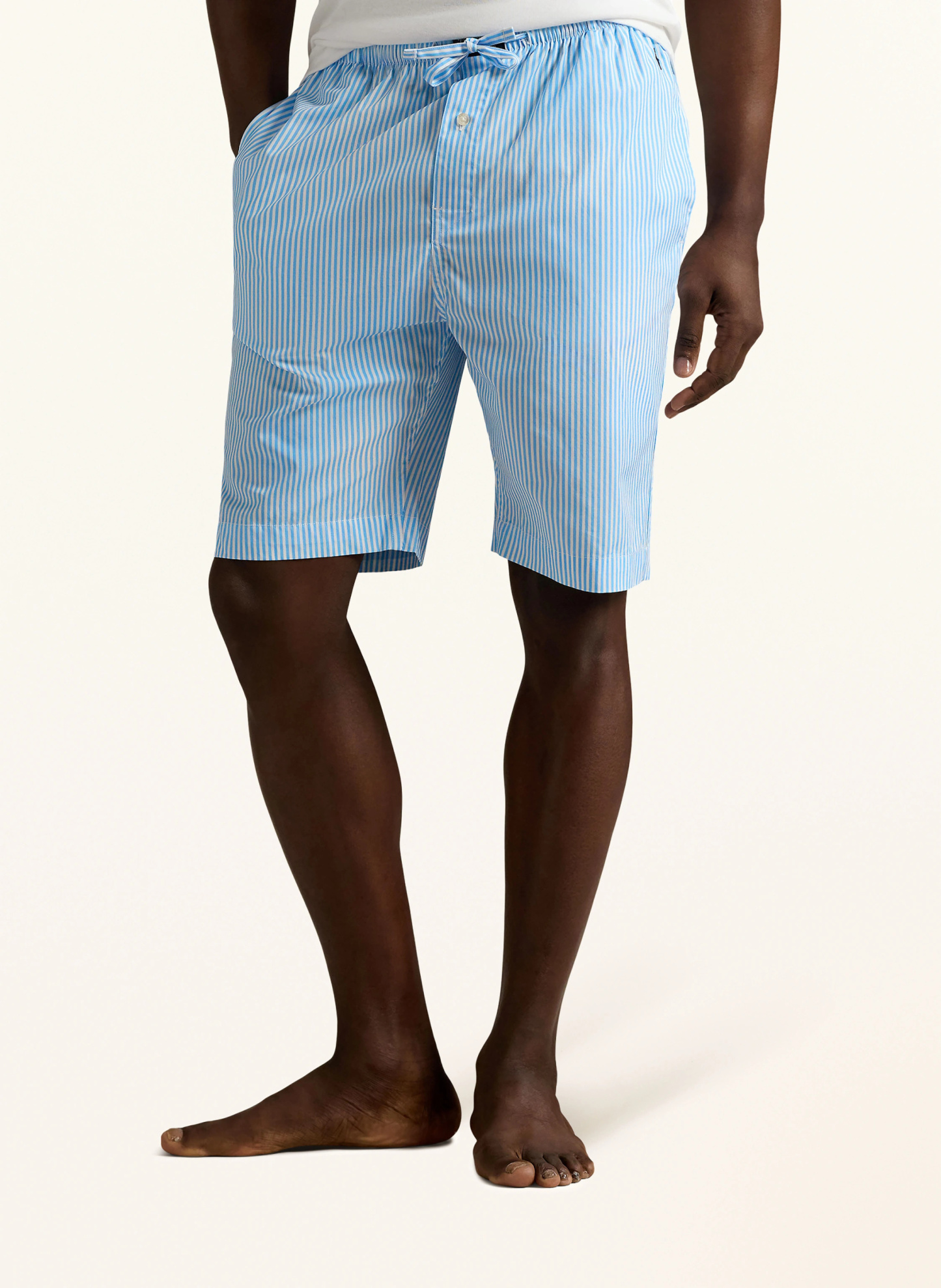 POLO RALPH LAUREN Lounge-Shorts – HELLBLAU / WEISS