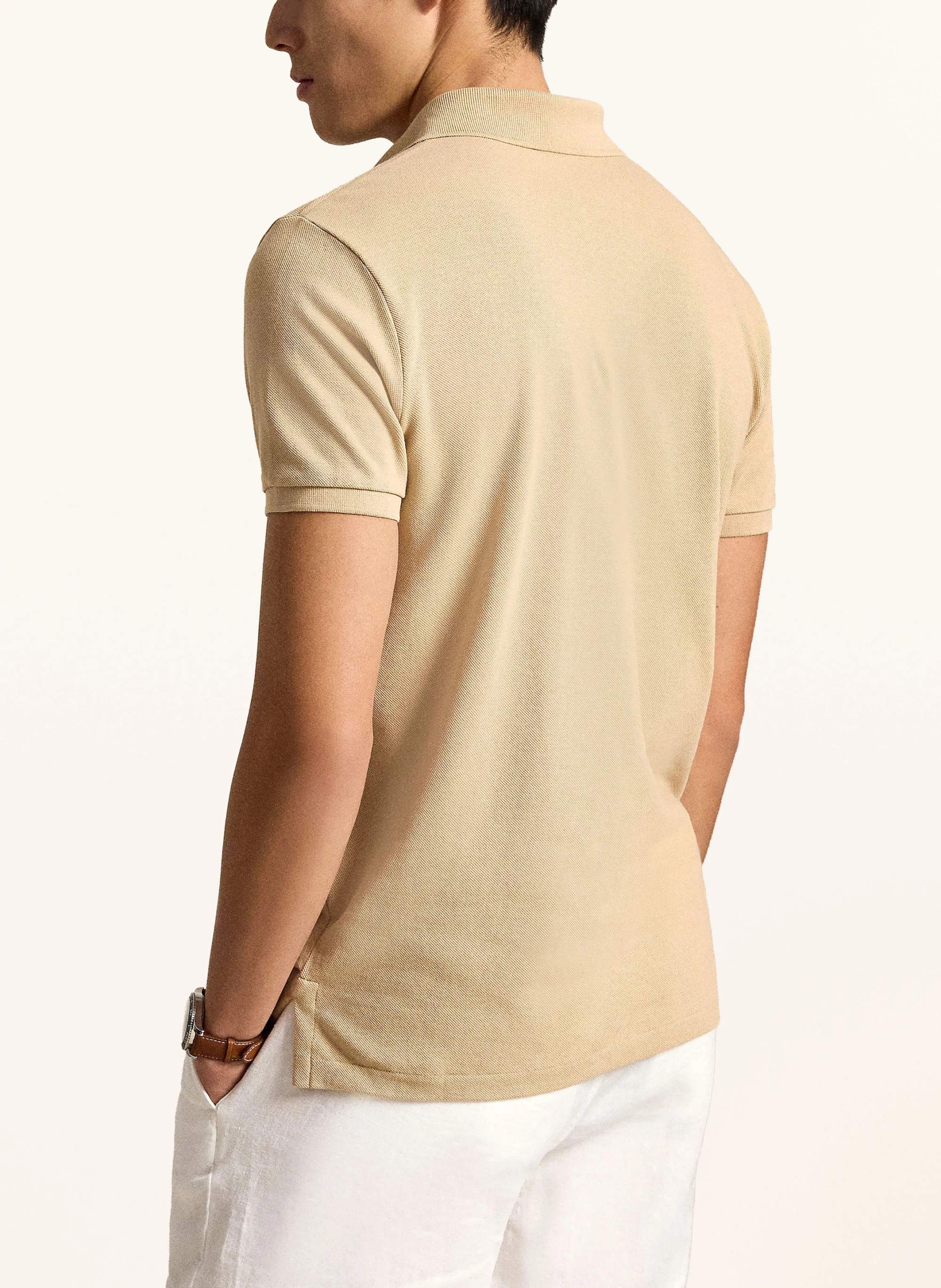 POLO RALPH LAUREN Piqué-Poloshirt Custom Slim Fit – CAMEL (2)