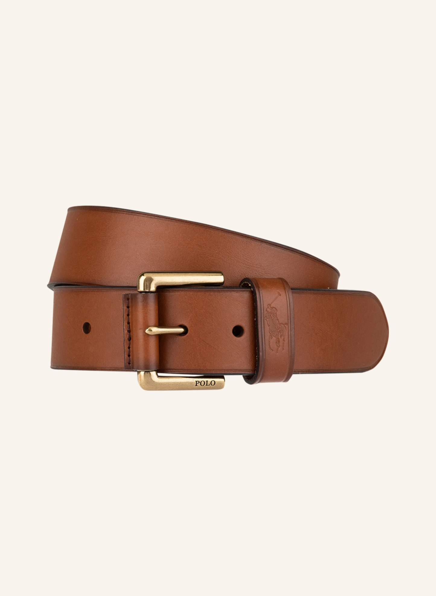 POLO RALPH LAUREN Ledergürtel – COGNAC