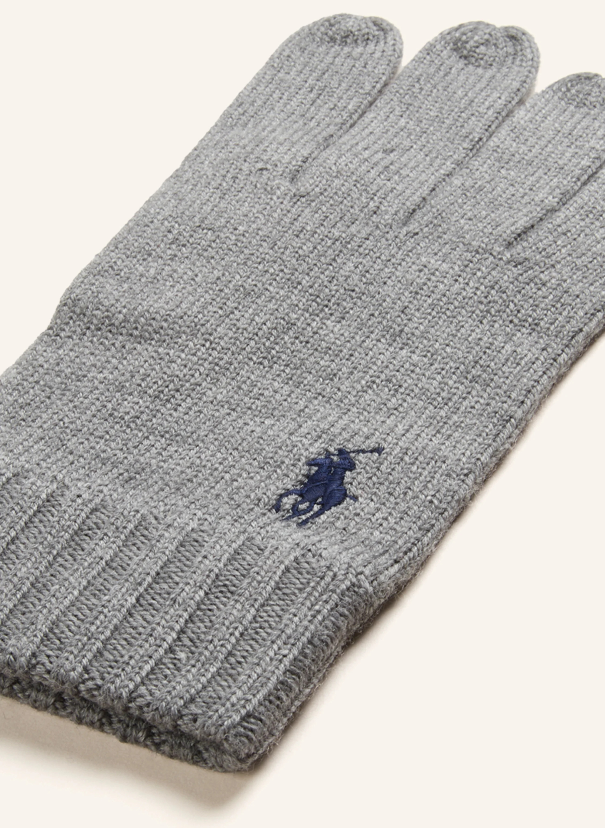 POLO RALPH LAUREN Handschuhe aus Merinowolle – GRAU