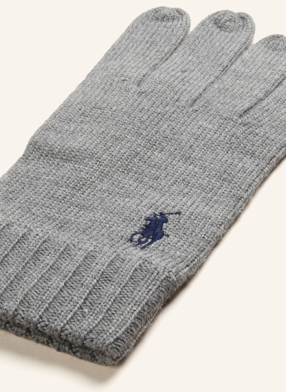 POLO RALPH LAUREN Handschuhe aus Merinowolle – GRAU