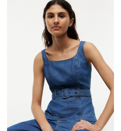 Tommy Hilfiger Women's Belted Sleeveless Top - Tory Mid