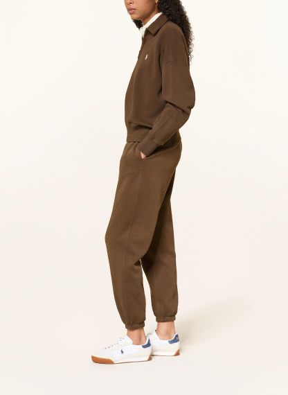 POLO RALPH LAUREN Sweatpants – BRAUN / WEISS