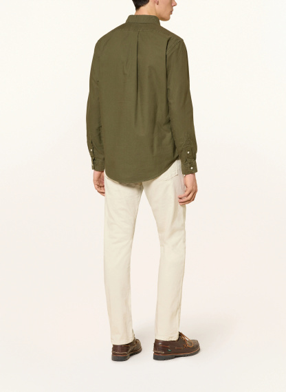 POLO RALPH LAUREN Oxfordhemd Custom Fit – OLIV / CREME