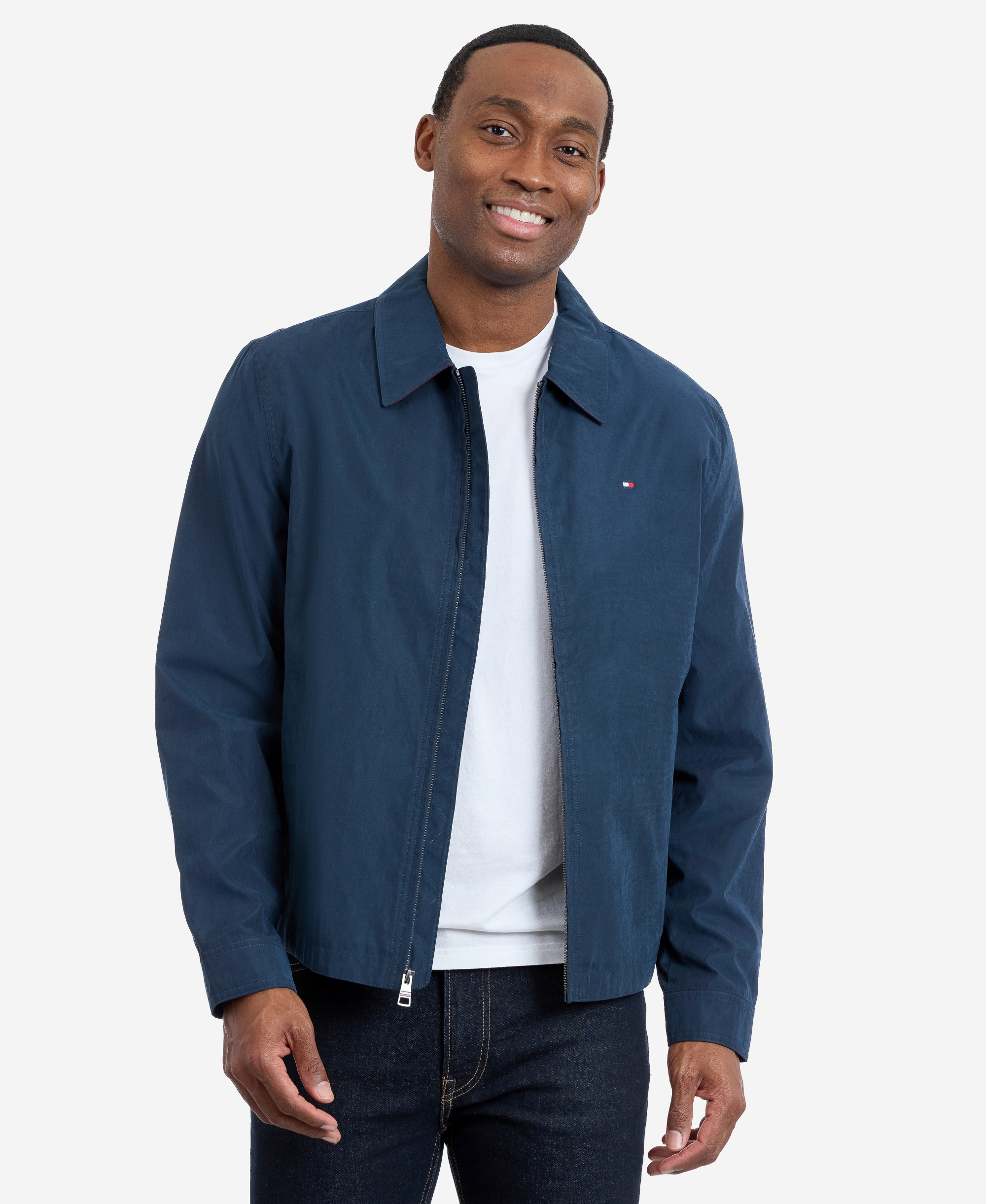 Tommy Hilfiger Men's Wind Resistant Golf Jacket - Navy