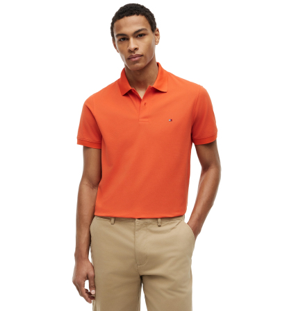 Tommy Hilfiger Men's Regular-Fit Performance Stretch Pique Polo Shirt - Brilliant Orange