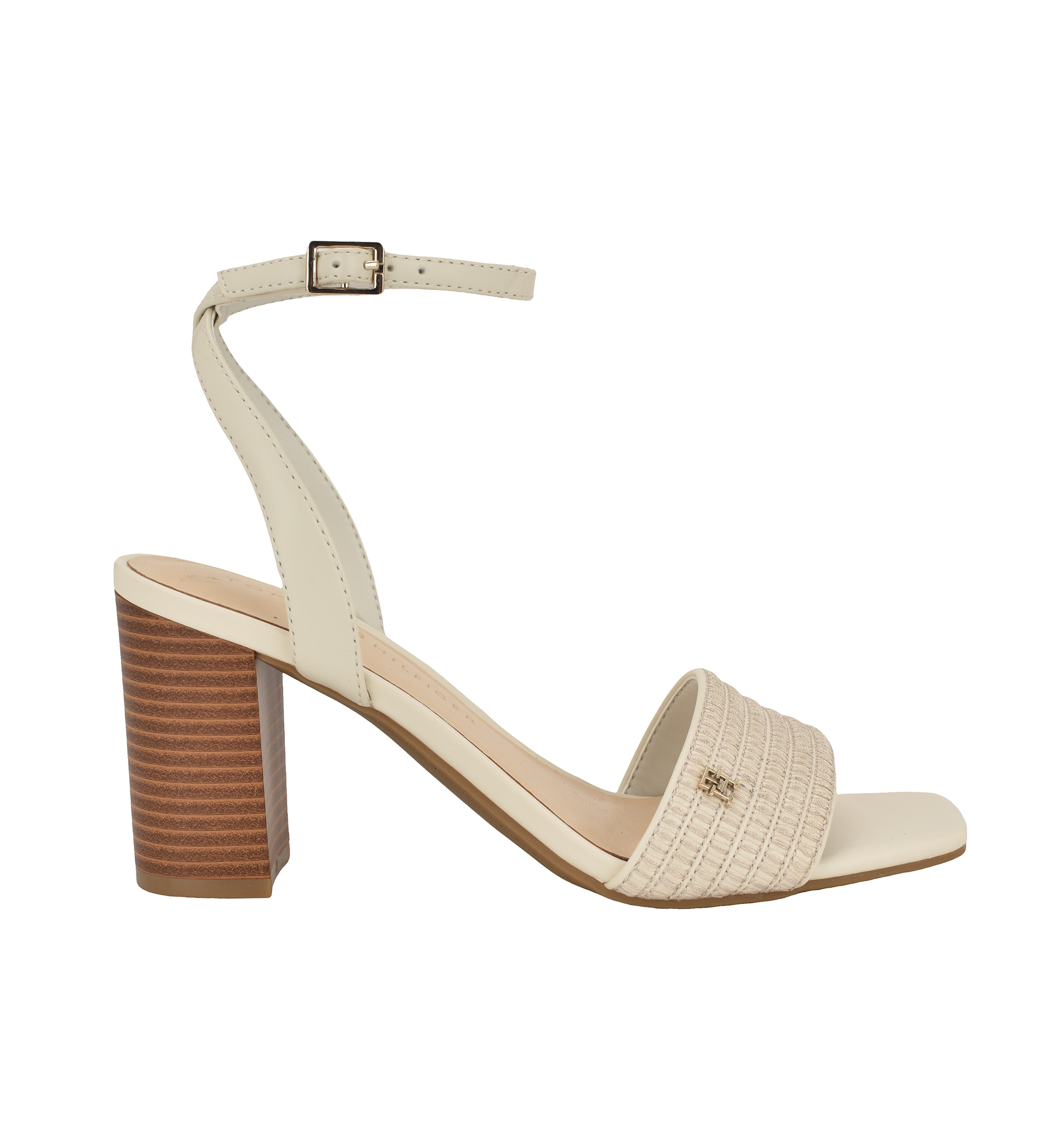 Tommy Hilfiger Women's Skilars High Block Heel Sandals - Chic Cream
