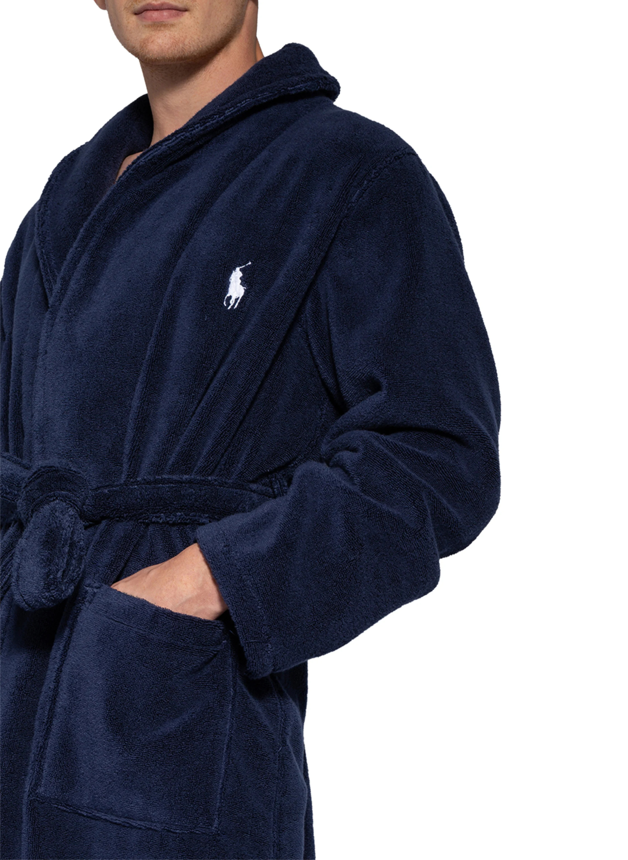 POLO RALPH LAUREN Herren-Bademantel – DUNKELBLAU