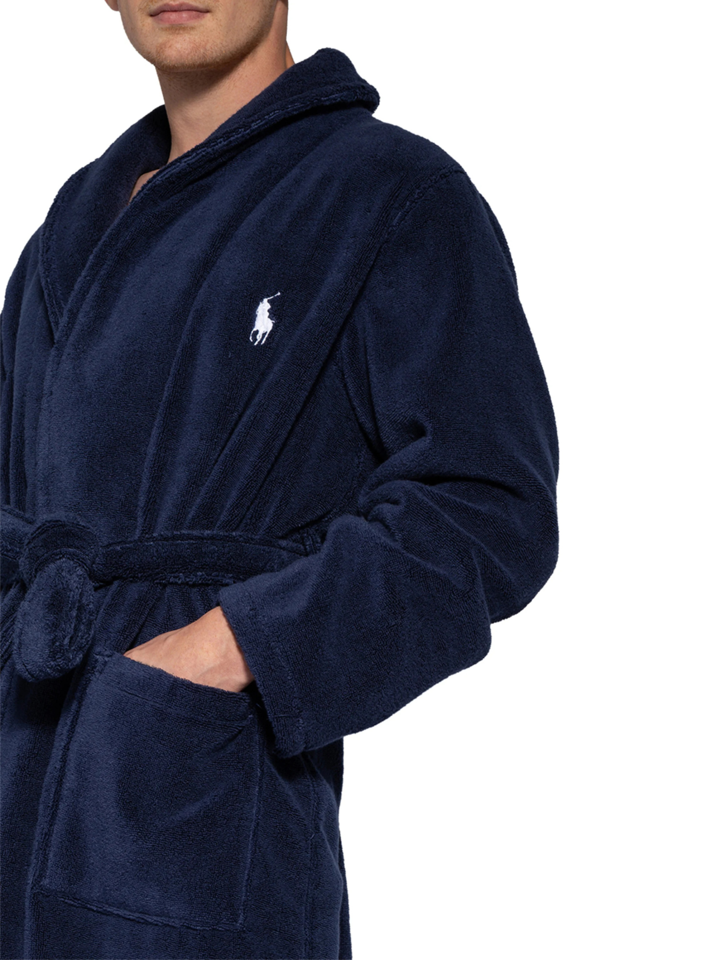 POLO RALPH LAUREN Herren-Bademantel – DUNKELBLAU