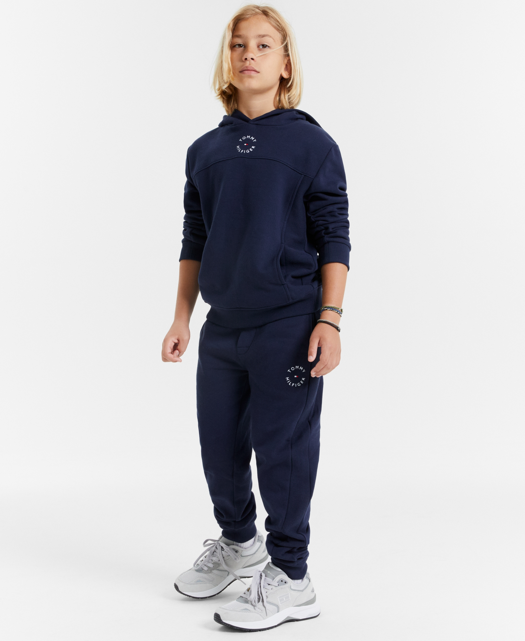 Tommy Hilfiger Boys' 8-20 Logo Knit Jogger Pants - Navy Blazer