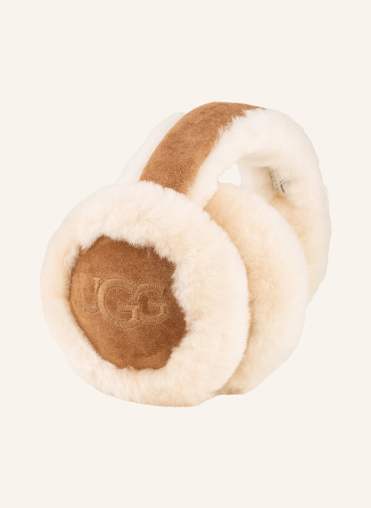 UGG Ohrenwärmer mit Echtfell – CREME