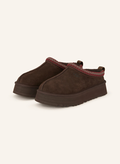 UGG Plateau-Pantoletten TAZZ – DUNKELBRAUN