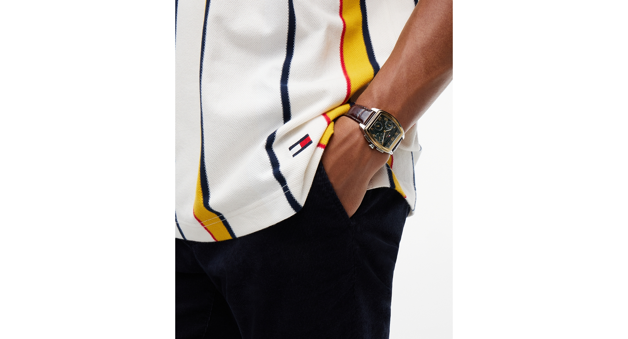 Tommy Hilfiger Men's American Icons Stripe Polo Cotton Piqué Classic-Fit Polo Shirt, Macy’s Exclusive - Herald Stripe