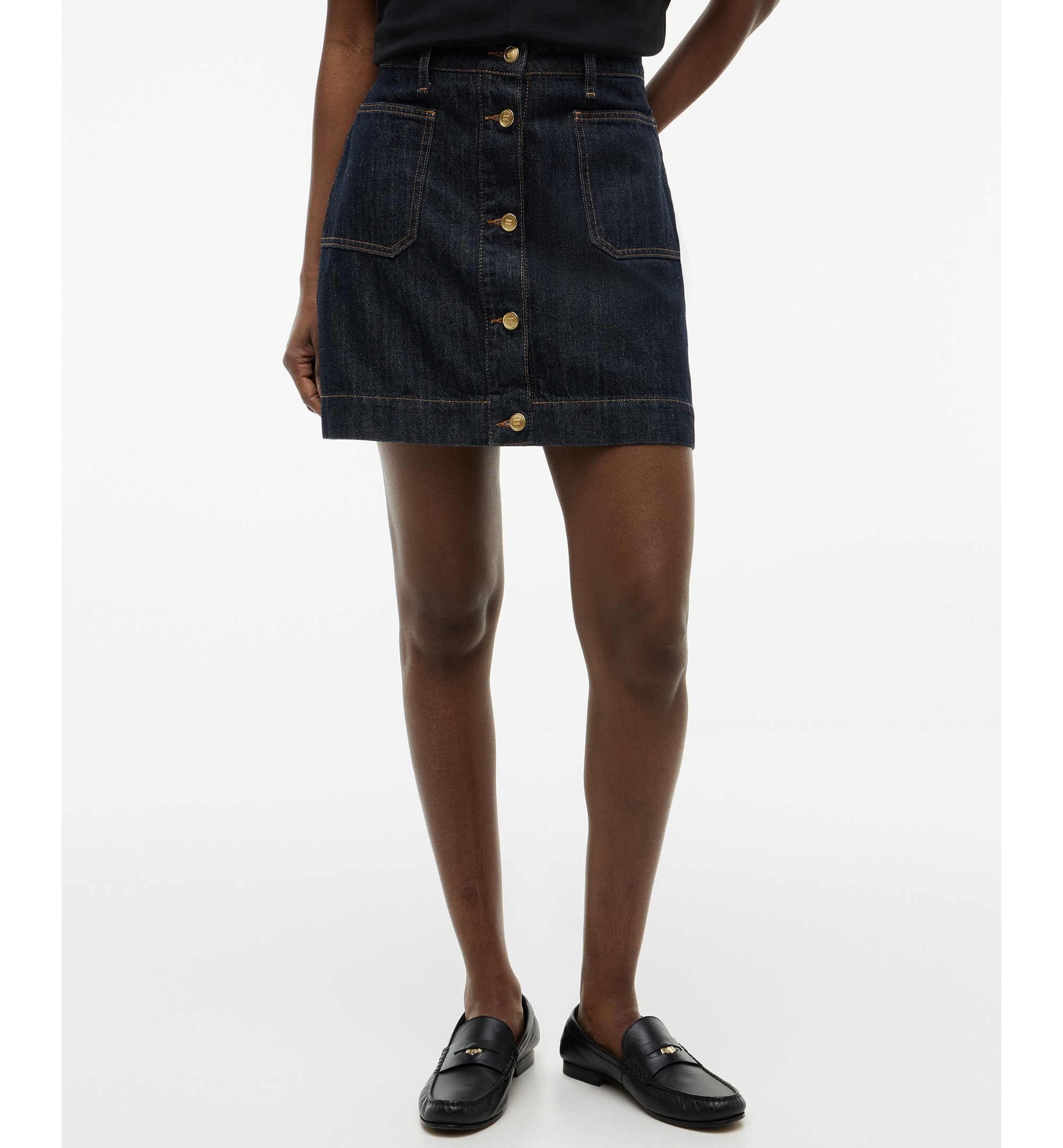 Tommy Hilfiger Women's Cotton Denim High-Rise Miniskirt - Rinse