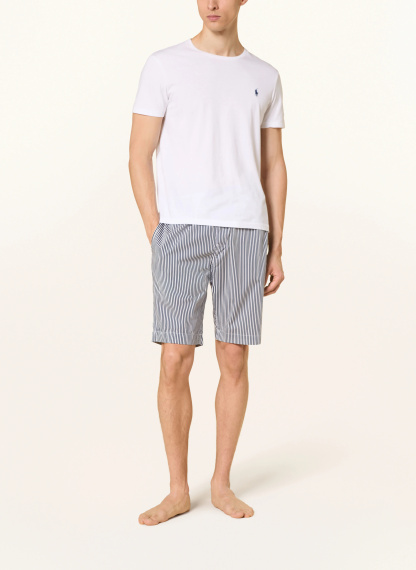 POLO RALPH LAUREN Lounge-Shorts – WEISS / DUNKELBLAU