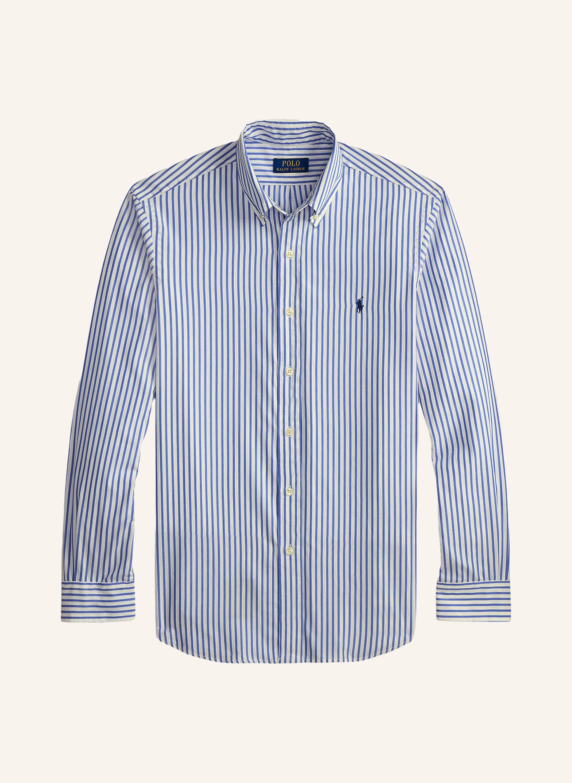 POLO RALPH LAUREN Hemd Custom Fit – DUNKELBLAU / WEISS