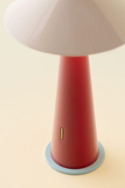 Tipsy Ombré Portable LED Table Lamp - Powder Pink/Dark Red