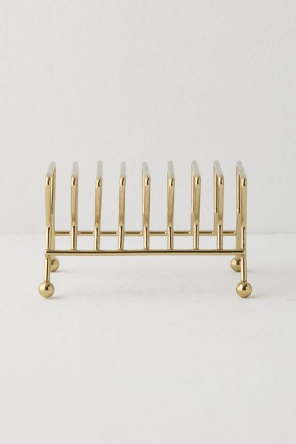 Nina Record Storage Rack - Gold