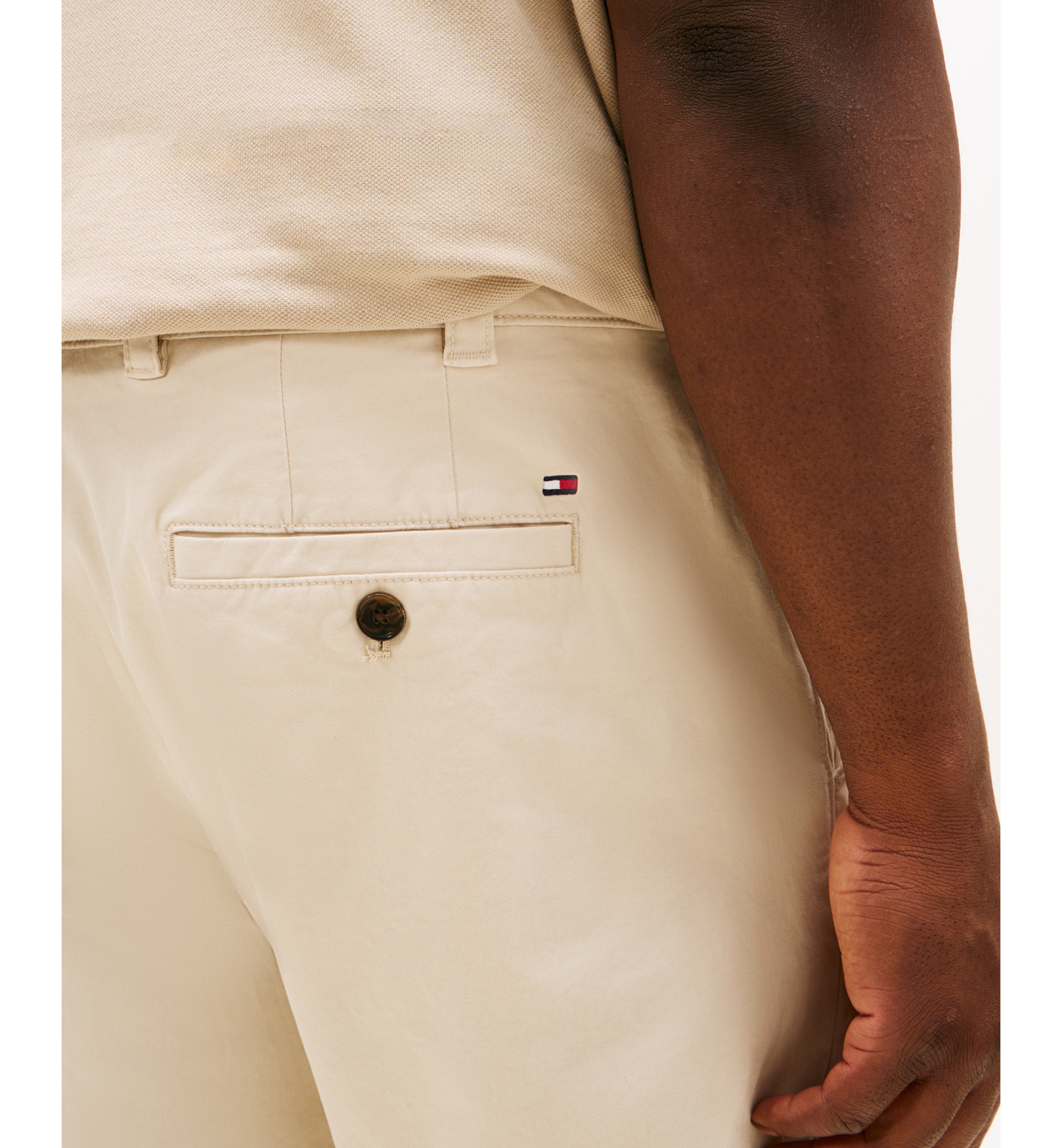 Tommy Hilfiger Men's Big & Tall TH Flex Stretch Custom-Fit Chino Pants - Sand Khaki