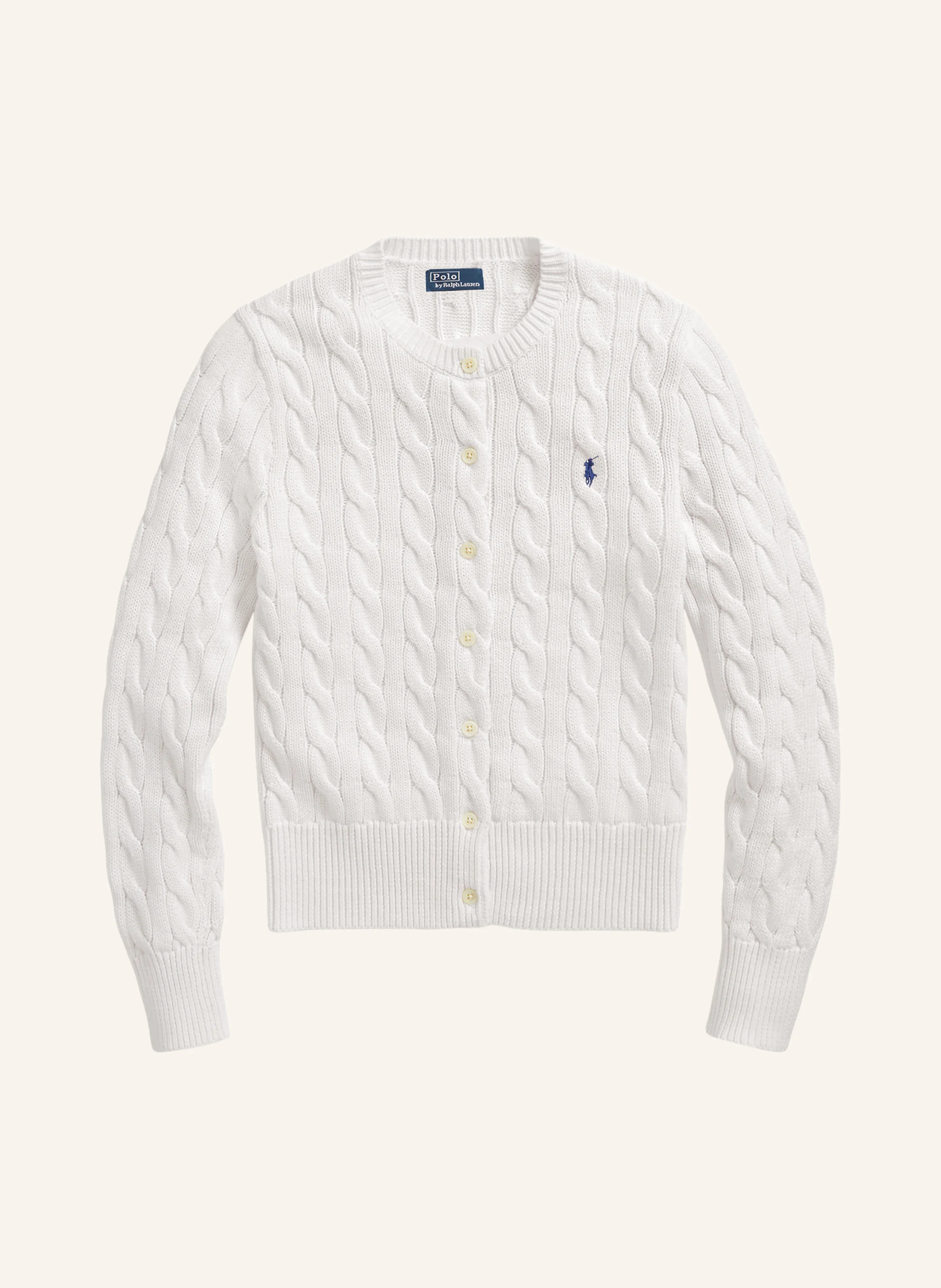 POLO RALPH LAUREN Strickjacke – WEISS