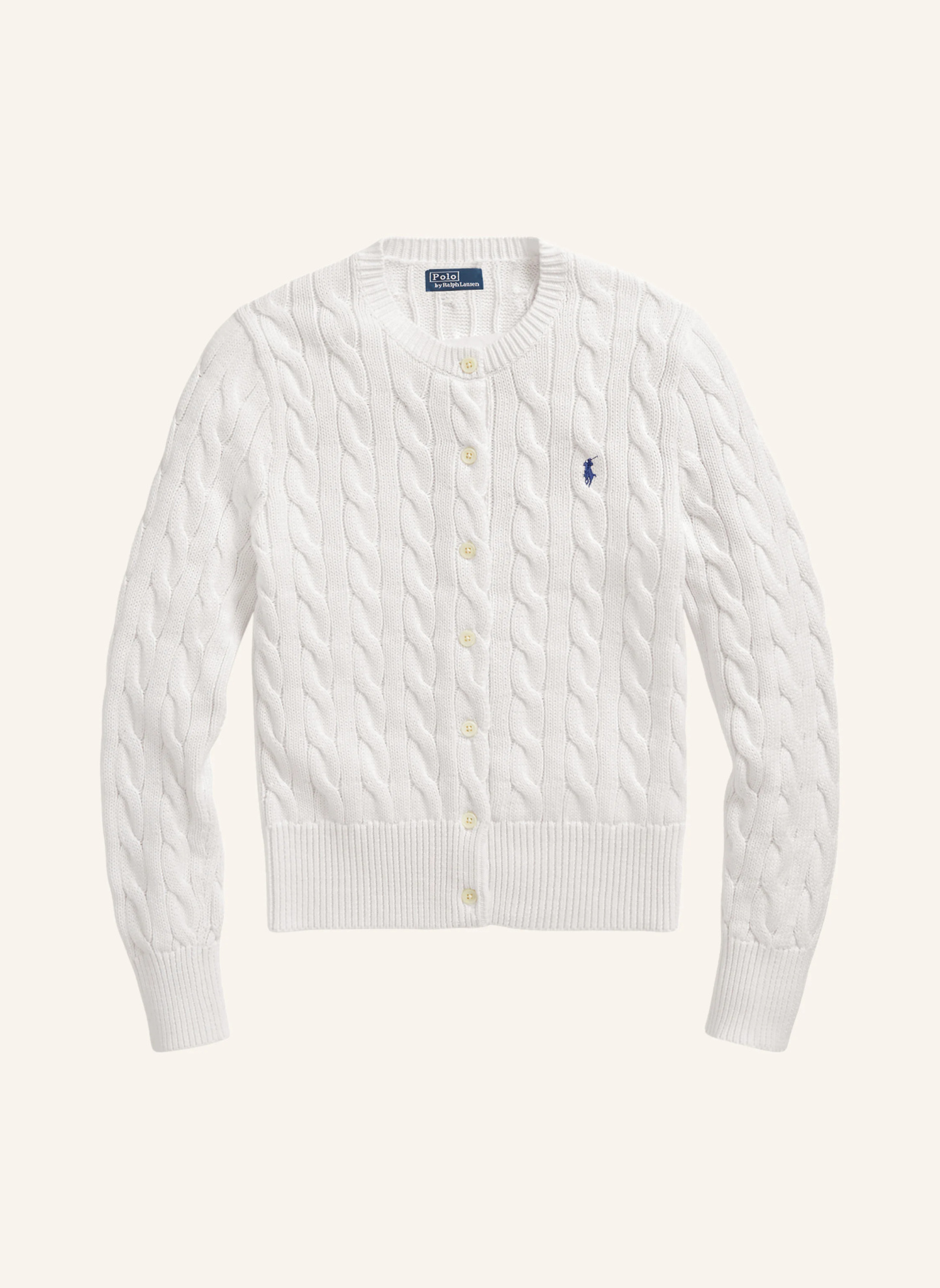 POLO RALPH LAUREN Strickjacke – WEISS