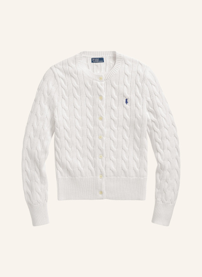POLO RALPH LAUREN Strickjacke – WEISS