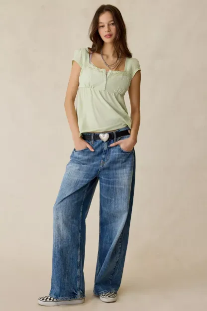 BDG Jaya Baggy Boyfriend Jeans - Cali Vintage Mid