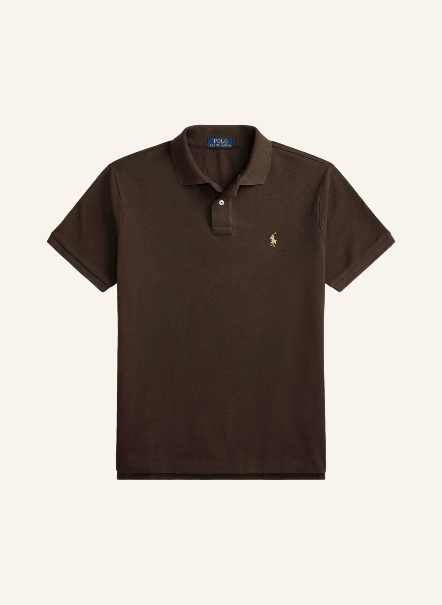 POLO RALPH LAUREN Piqué-Poloshirt Custom Slim Fit – DUNKELBRAUN (2)