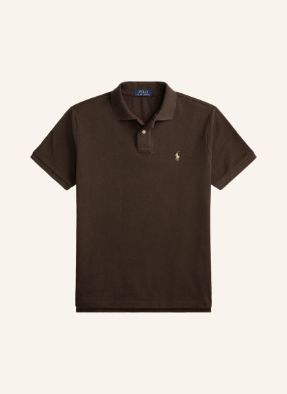 POLO RALPH LAUREN Piqué-Poloshirt Custom Slim Fit – DUNKELBRAUN (2)