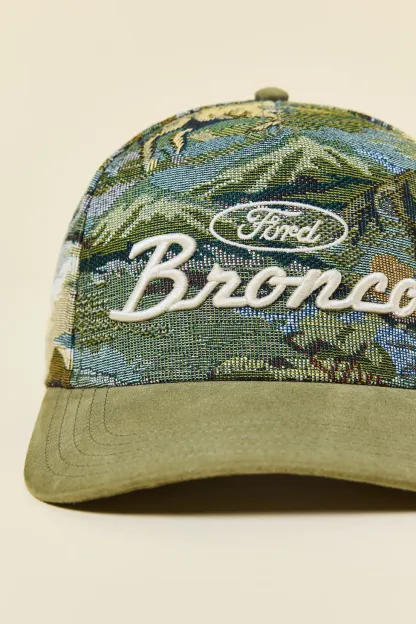 American Needle Ford Bronco Logo Jacquard Hat - Green