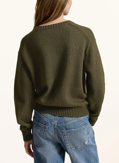 POLO RALPH LAUREN Pullover – OLIV / CAMEL / DUNKELBLAU