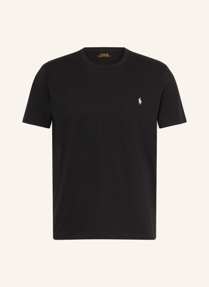 POLO RALPH LAUREN Lounge-Shirt – SCHWARZ / WEISS