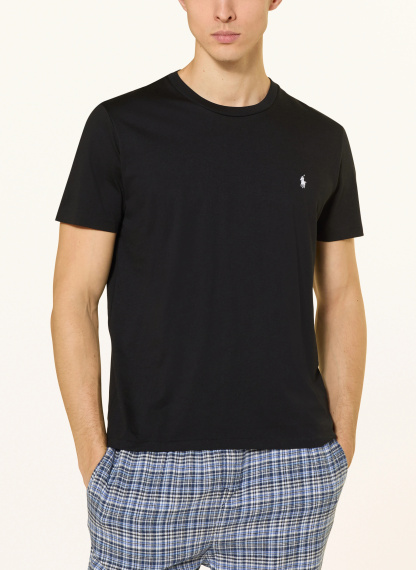 POLO RALPH LAUREN Lounge-Shirt – SCHWARZ / WEISS
