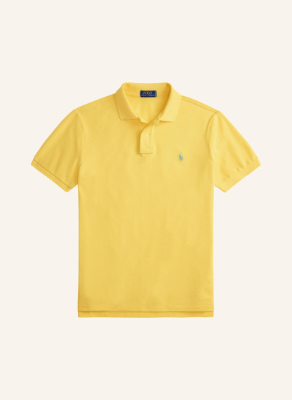 POLO RALPH LAUREN Piqué-Poloshirt Custom Slim Fit – GELB / HELLBLAU