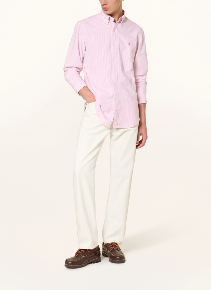 POLO RALPH LAUREN Hemd Custom Fit – ROT / WEISS