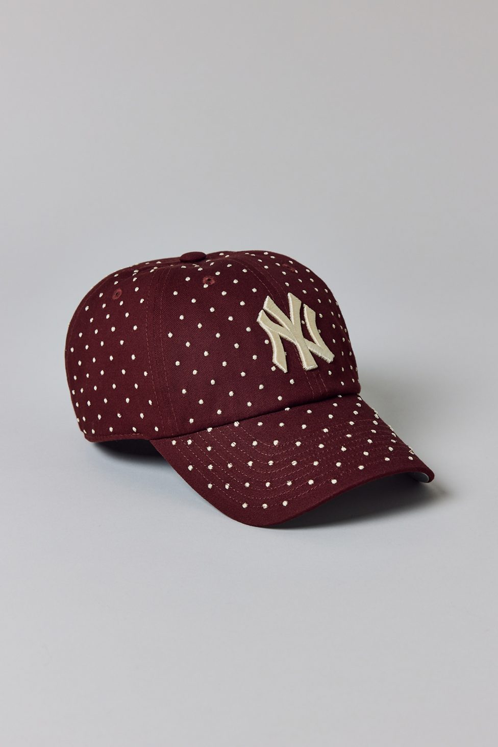 Mitchell & Ness MLB New York Yankees Polka Dot Dad Hat - Brown