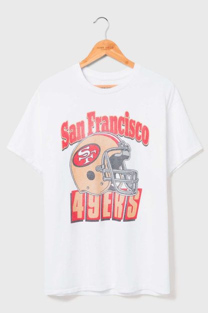 Junk Food NFL Throwback Helmet Flea Market Tee - San Francisco 49Ers