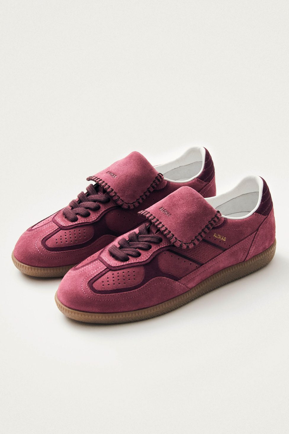 ALOHAS tb. 490 Leather Sneakers - Raspberry And Burgundy