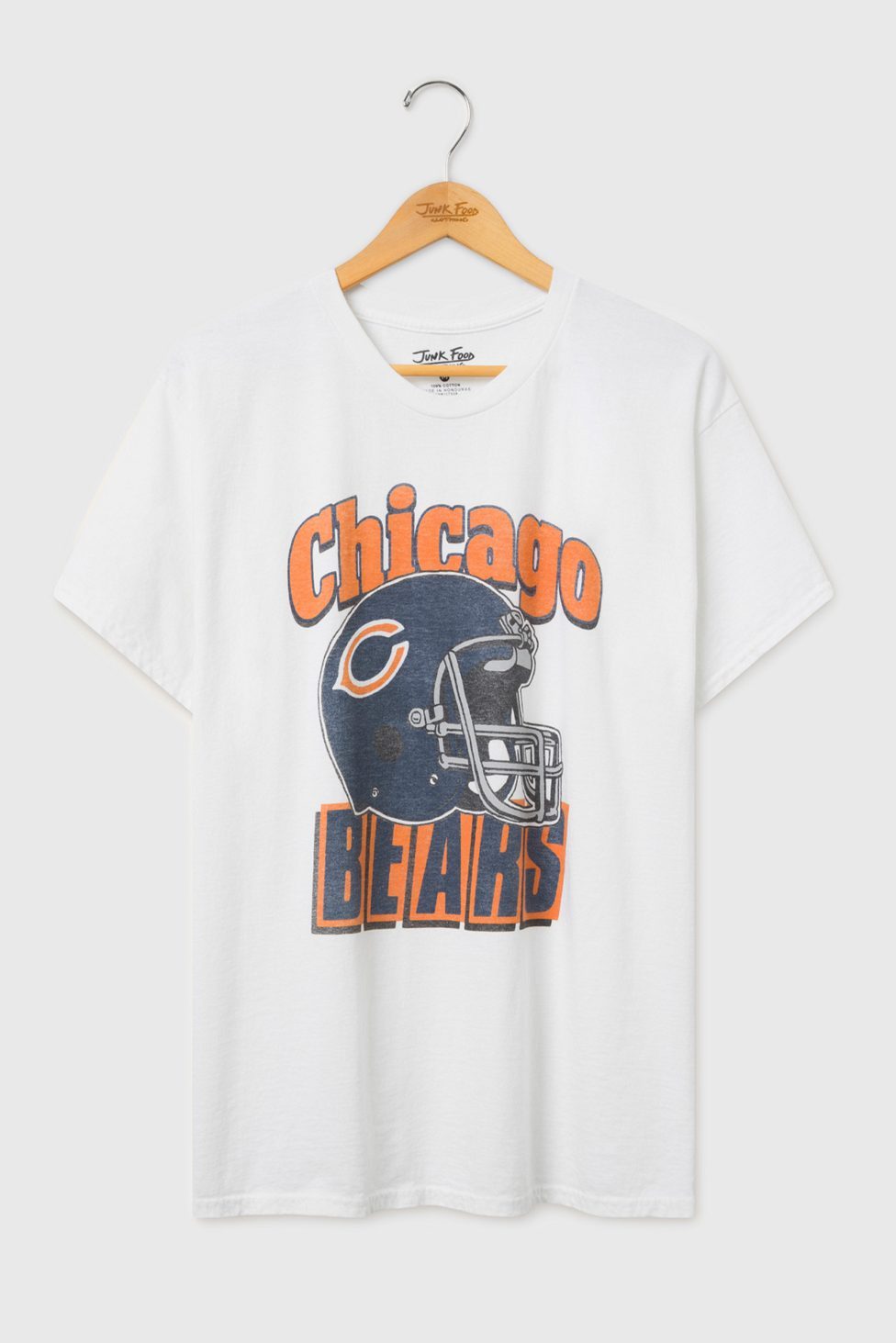 Junk Food NFL Throwback Helmet Flea Market Tee - Chicago Bears