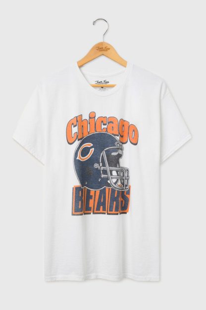 Junk Food NFL Throwback Helmet Flea Market Tee - Chicago Bears