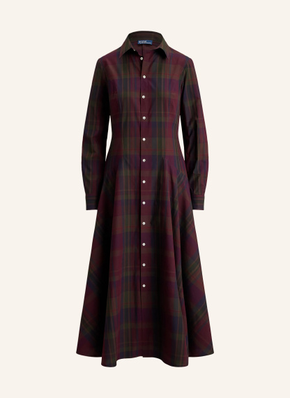 POLO RALPH LAUREN Hemdblusenkleid – FUCHSIA / DUNKELLILA / DUNKELGRÜN