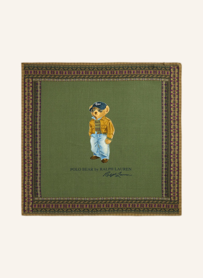 POLO RALPH LAUREN Tuch – OLIV / BRAUN / DUNKELLILA