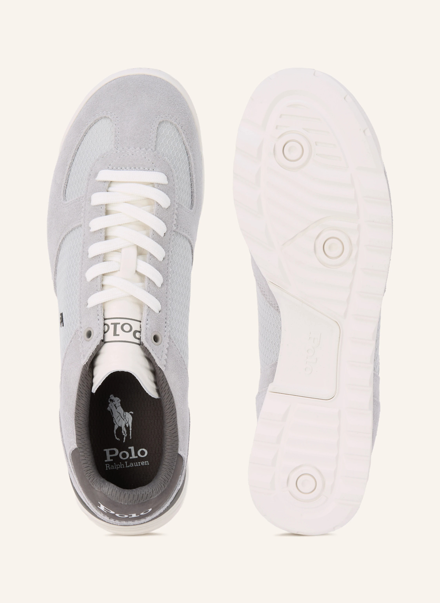 POLO RALPH LAUREN Sneaker – GRAU / DUNKELGRAU / WEISS